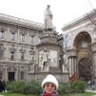 IMG_1228 In front of Leonardo Da Vinci's statue in Milan