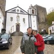 IMG_5702 We're so happy that we made it to the Church of Santiago, at Obidos town center