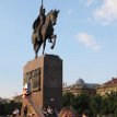 IMG_7842 Tomislav Square Zagreb Croatia With my 'sword' up high, Tomislav Square, Zagreb