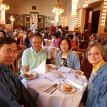 P1010018 dinner at Kavarna Obecni restaurant Prague Czech Republic Getting ready to enjoy our dinner at Kavarna Obecni restaurant, inside The Municipal House (Obecni dum)