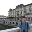 002-P1000415 Triple Bridge Ljubljana Slovenia Triple Bridge connects Preseren Square to the Old Town under Castle Hill, Ljubljana