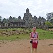 P002 Getting ready to visit Bayon Temple, the central temple of the ancient city of Angkor Thom.