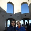 P009 ... it's getting crowded, let's have a photo together at the rooftop of Coit Tower, a 210-ft slender white concrete column rising from the top of Telegraph...