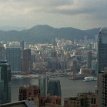 P104 Central District - Two IFC International Finance Center, the tallest beacon on HK Island (front right) / Victoria Harbor / (left) West Kowloon Waterfront...