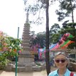 P006 ... me in front of the 50 ft tall 10-storeys octagonal stupa rebuilt in 2009 from the original 7-levels stupa constructed in 1930 housing the sarira (relic of...