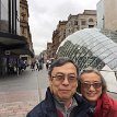 P002 ... we're so happy as we're outside a bank (Bank of Scotland at Argyle/Buchanan), and we're all ready to explore this place - Glasgow, a port city on the River...