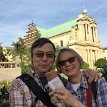 P017 - IMG_2049 ... let's take a selfie first before enjoying our first after dinner dessert - ciinnamon chimney cake...