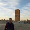 013 - P1150583 Hassan Tower & Mosque - unfinished tower along with the remains of the mosque and the modern Mausoleum of Mohammed V, forming an important historical and...