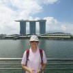 P003 - P1140400 ... Marina Bay Waterfront Promenade - ArtScience Museum and Marina Bay Sands behind me...