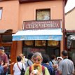 001 - IMG_3615 Day 7 of our 15-day Balkans tour, Tuesday June 18, 2019 ~ enjoying our yummy morning snack at 9:50am, pretzel bread at this famous bakery in Old Bazaar, Skopje...