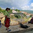 021 - IMG_3760 6/18/2019 5:43pm - arriving here at Ohrid, approx 115 miles some 3 hours driving distance southwest of Skopje - Ohrid, nestled between high mountains and Lake...