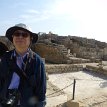 015 - P1190234 The Temple of Augustus was built by Herod and was covered by an octagonal Byzantine church in the 6th century. Only its huge podium and a series of steps can be...