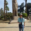 005 - P1210468 ... me with Statue of Ramesses II in the open-air museum in the village of Mit Rahina... 12/14/2023