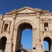 022 - IMG_1088 Hadrian’s Arch, built to commemorate the visit of the Emperor Hadrian to Jerash in 129, splendid triumphal arch intended to become the main Southern gate to the...