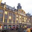 Picture 18 Upscale department store De Bijenkorf on Damrak-Dam Square since 1914.. with Christmas decorations on December 23, 2012.