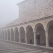 IMG_0714 Long corridor at the square of Basilica of San Francesco d'Assisi, Assisi