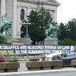 019 - P1180619 National Assembly of the Republic of Serbia - sculptures by Toma Rosandić in 1938, named this composition of bronze horses and their tamers “Black horses at...