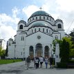 035 - P1180645 The backside of the Temple of Saint Sava looks almost identical and the doors are under renovation...