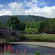 P008a-009 Llanrwst, a historic small town and community on the A470 road and the River Conwy in Conwy County Borough - deep in the Conwy Valley, at the edge of the...