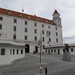 P001a-014 The area in front of the palace-castle known as Yard of Honor or Honorary Courtyard... view of the palace with guardhouses and the main entrance of the...