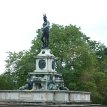 P012 Neptune fountain, in Royal Domain of Laeken. The Royal Palace of Laeken is the official residence of the King and Queen of the Belgians and their family. It is...