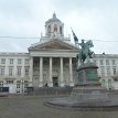 P031 Place Royale (Royal Square), the statue of Godfrey of Bouillon erected in the middle of Place Royale. Godfrey, a medieval Frankish knight who was one of the...