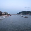 P018 Moonrise over Danube river