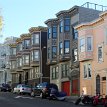 P024 San Francisco in northern California, a city on the tip of a peninsula surrounded by the Pacific Ocean and San Francisco Bay, known for its hilly landscape,...