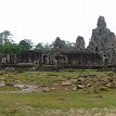 P002 The Bayon temple, Angkor Thom (means Great City), capital city of the Khmer empire.