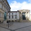 P008a Christiansborg Palace, built on the site of the old castle founded by Bishop Absalon in 1167; the most recent of a succession of five buildings that occupied...