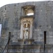 028 - P1180150 Ornamented by a statue of St. Blaise, the city’s patron saint, the 15th-century inner gate leads visitors to the Stradun. The drawbridge before the double gate...