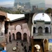 001 - collage Fez (Fās in Berber/Arabic or French as Fès), a city in northern inland Morocco on the Wadi Fès (Fez River) just above its influx into the Sebou River; the...