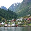 P034 Undredal, only accessible by boat before 1988, with approximately 80 inhabitants and 500 goats, the small village is famous for the brown goat cheese (geitost)...