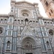 IMG_1590 Florence Cathedral, with its polychrome marble panels in various shades of green and pink bordered by white