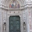 IMG_1599 One of the 3 hugh bronze doors of Florence Cathedral, adorned with scenes from the life of the Madonna