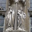 P004 Detail of two of the sculptures, Town Hall, Ghent.