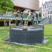 P006d1 Fountain with sculptures near the Botermarkt square of the City Pavilion, Ghent.