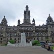 P012-009 ... east side of George Square dominated by the ornate Glasgow City Chambers, inaugurated by Queen Victoria on 22 August 1888 and opened to the public in...