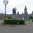 P018-007 George Square and the surrounding buildings have a strong historical link with the development of science and technology in Glasgow, statues in the Square...