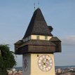 P007 ... this fortified medieval tower got its present shape around 1560, and its characteristic wooden gallery as a fire station; three bells are ringing from the...