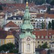 P017 Baroque style tower of Stadtpfarrkirche, the municipal parish church of Graz