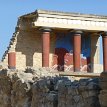 P021a1 ... restored bastion with painted relief of a charging bull... West Bastion, North Entrance... Knossos Palace...