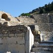 P017 ... 22 stairs, a seating capacity of ~1450 spectators, theater used to be enclosed with a wooden roof...