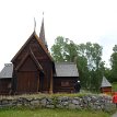 P010 ... Garmo stavkirke (Garmo stave church) originally from Garmo in Lom of Oppland county, built around 1200 on the site of a previous church believed to have...