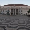 IMG_5618 Dona Maria II National Theater, Rossio Square, built in the 1840s, 6 Ionic columns came from the Church of St. Francis, destroyed in the 1755 earthquake, with a...