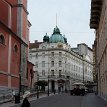 P025 Grand Hotel Union standing in between Franciscan Church of the Annunciation (left of photo) and Galerija Emporium (right of photo)