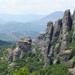 P026f3 The Holy Monastery of St. Nicholas Anapausas... viewed from further up of the Meteora rock group...