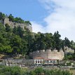 P009a1 The Venetian fortress-castle, built in 1407, sitting on the top of a hill dominates the landscape...