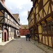 P012 Den Gamle By (The Old Town), founded in 1909, world's first open-air museum of urban cultural history, a llive image of what life was like in the old Danish...