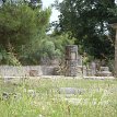 P019 ... originally wooden columns were gradually replaced by stones ones... According to legend, the Temple of Hera was known to have held the Disk of Iphitos on...